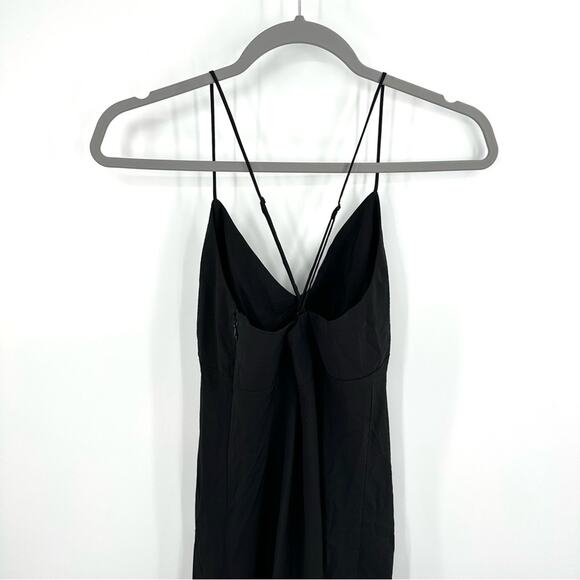 Madewell The Layton Midi Slip Dress in true black Size 0 - Picture 8 of 10